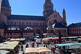 The quaint town of Mainz, Germany