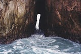 A sea cave