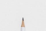 a single white pencil