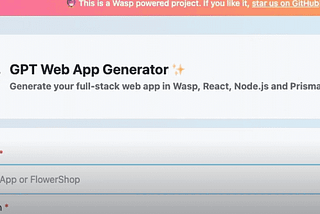GPT Web App Generator — Let AI create a full-stack React & Node.js