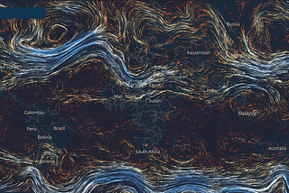 Displaying wind map over a live map