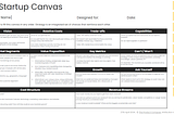 Startup Canvas: Product Strategy and a Business Model for a New Product