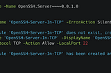 Run powershell script remotely via ssh and get the exit code