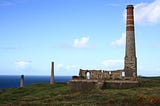Cornish tin mines by the sea