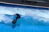 Todd Castor surfing The Lineup wave pool in Hawaii