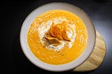 Creamy Roasted Carrot Soup With Cheese Doritos