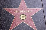 Jimi Hendrix Hollywood Walk of Fame star