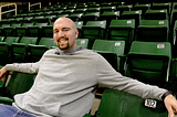 Anthony Ianni sitting at Michigan State’s Breslin Center.