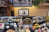An image of my favourite cheese shop, La Faim de Loup (hungry like a wolf)