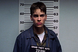 actor Hilary Swank posing for Grand Theft Auto mugshot in the film Boys Don’t Cry