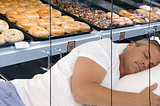 Donut Shop Owner Makes Comfortable bed Inside Pastry Case