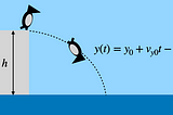 Physics Analysis: Penguins Jumping Off a Giant Ice Cliff