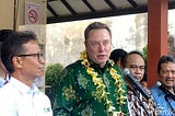 What is Elon doing in Bali?