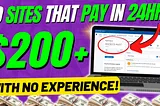 10 Websites That Will Pay You EVERY DAY Within 24 Hours (Easy Work At Home Jobs)