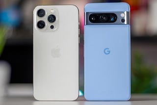 iPhone 15 Pro Max with Apple silicon & Google Pixel 8 Pro
