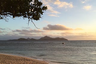 Late afternoon view from Tokoriki Island, Fiji