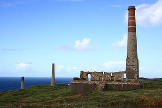Cornish tin mines by the sea