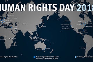 #Blue4HumanRights — Illuminating the Skies for Human Rights
