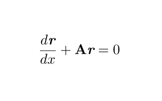 A Matrix Differential Equation