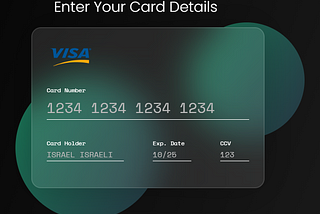 How to Create a Credit Card Input using HTML & CSS (Glassmorphism)