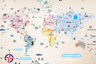 Interactive World Map Wallpapers for Kids By MyCutestickons