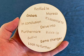 I Turned ChatGPT’s Horrible Writing Cliches Into a Handmade Coaster