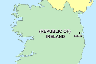 Current map of Ireland
