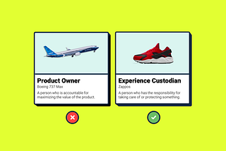 Boeing’s mishaps highlight the necessity of Experience Custodians, stressing the risks of prioritising short-term profits over safety. Zappos’ customer-centric approach inspired the role of custodians, which becomes crucial for exceptional user experience. The importance of putting customers before shareholders ensures sustainable success. (image source: Yeo)