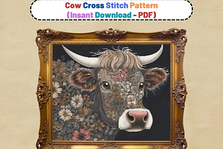Introducing the Cow Cross Stitch ser