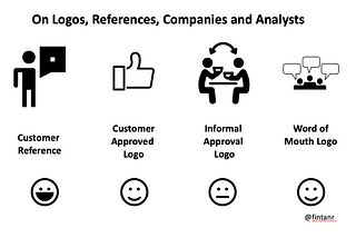 On Logos, References, Companies and Analysts
