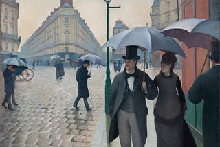 Rainy Day, Chicago, With Caillebotte