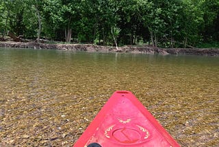 Kayaking the Elk River in Missouri