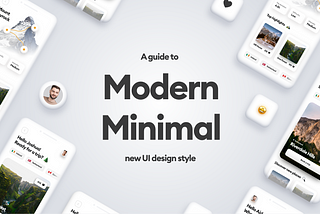 Modern Minimal style cover with example screens
