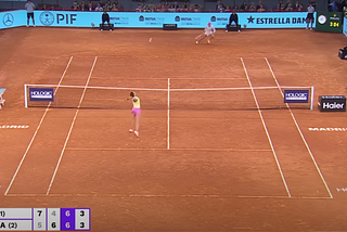 Epic final in Madrid between Swiantek and Sabalenka. Screenshot from WTA on Youtube.