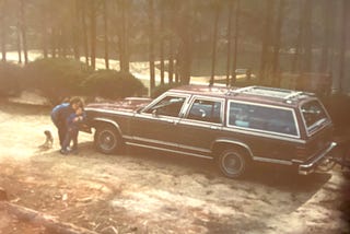 1984 Station Wagon with fake wood on the sides.