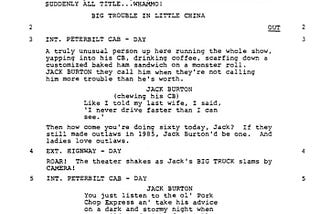 Page One: “Big Trouble in Little China” (1986)