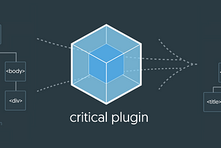 Extract the critical path in webpack