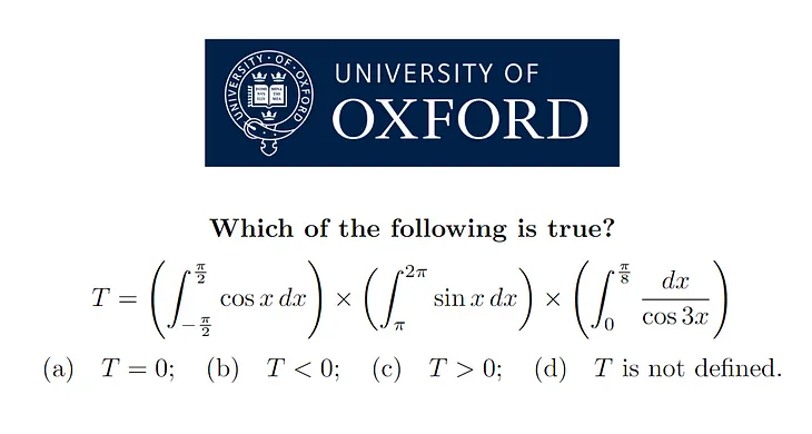Are You Smart Enough For A Math Degree at Oxford University?