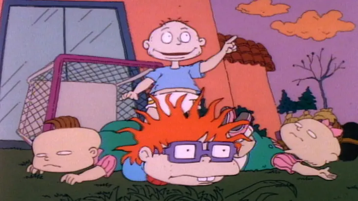 Tommy, Chuckie, Phil, and Lil from Rugrats