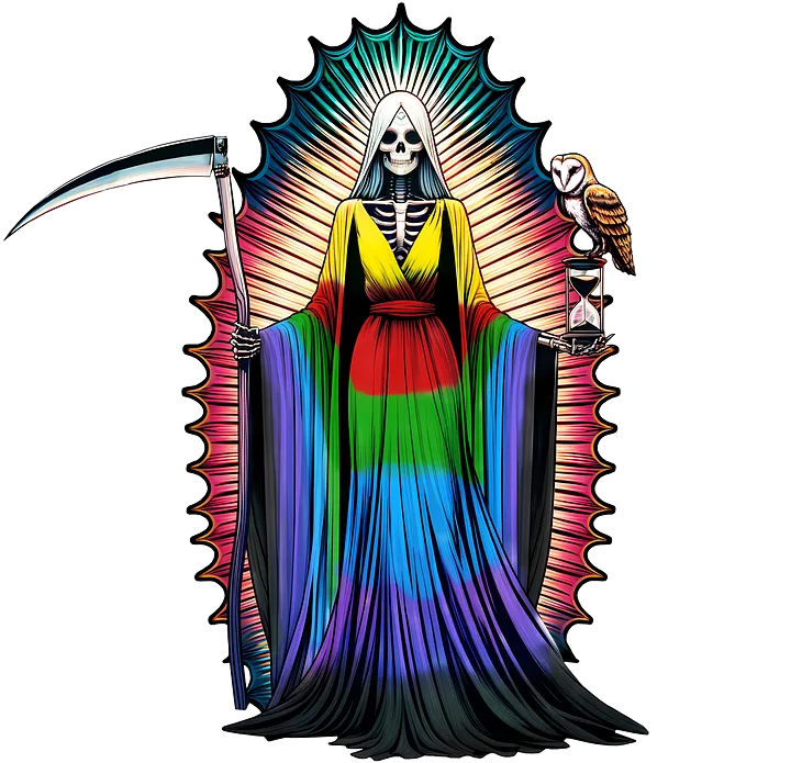 Exploring the Vibrant Mystique of Santa Muerte: Colors, Symbols, and Their Meanings