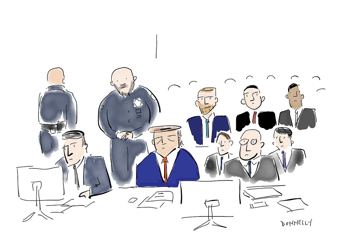 Live-Drawing The Manhattan Trump Trial