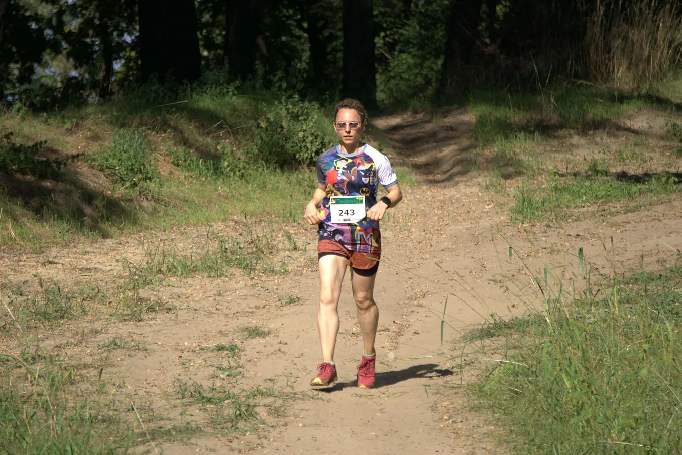 woman ultrarunner on a trail